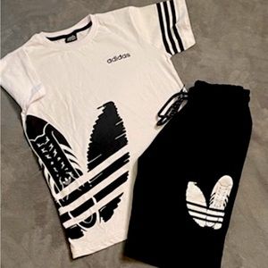 Adidas boys short set in stock ready for the summer